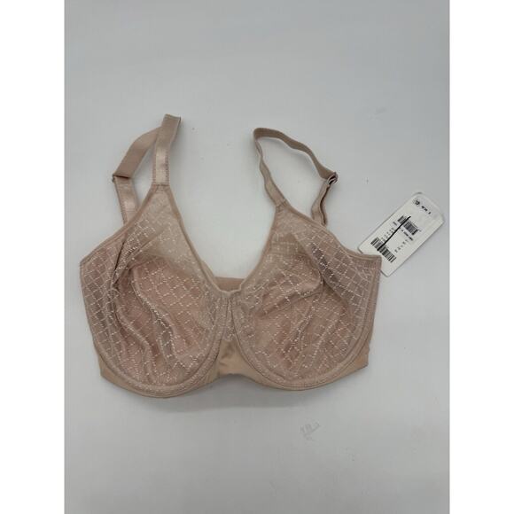 New! CHANTELLE Norah Chic Underwire Bra - Nude Rose 32FF B2492 - Picture 3 of 5